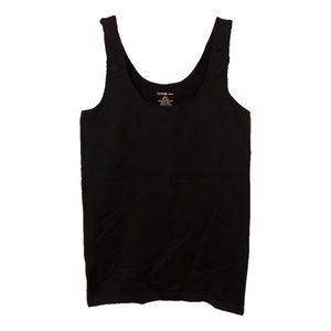 Basic Plain Black Tank Top
